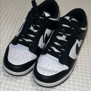 Nike Black and White Dunk Sneakers